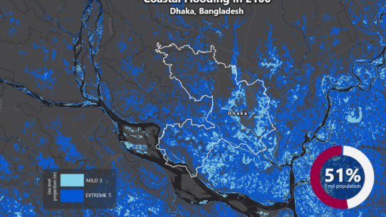 Sea Level Rise Projection Map – Dhaka