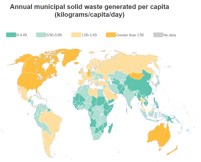 waste per capita map