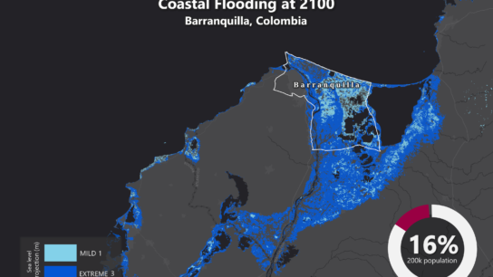 Sea Level Rise Projection Map – Barranquilla