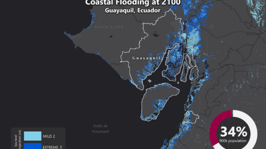 Sea Level Rise Projection Map – Guayaquil