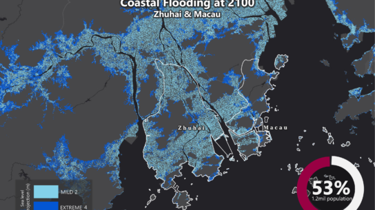 Sea Level Rise Projection Map – Zhuhai & Macau