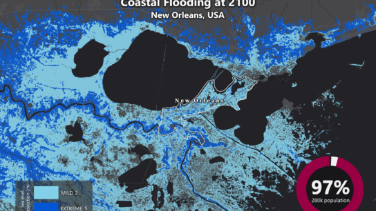 Sea Level Rise Projection Map – New Orleans