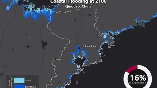 Sea Level Rise Projection Map – Qingdao