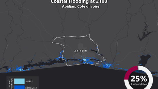Sea Level Rise Projection Map – Abidjan