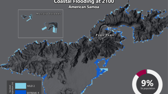 Sea Level Rise Projection Map – American Samoa
