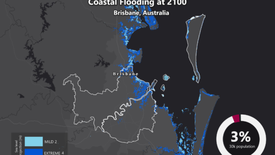 Sea Level Rise Projection Map – Brisbane