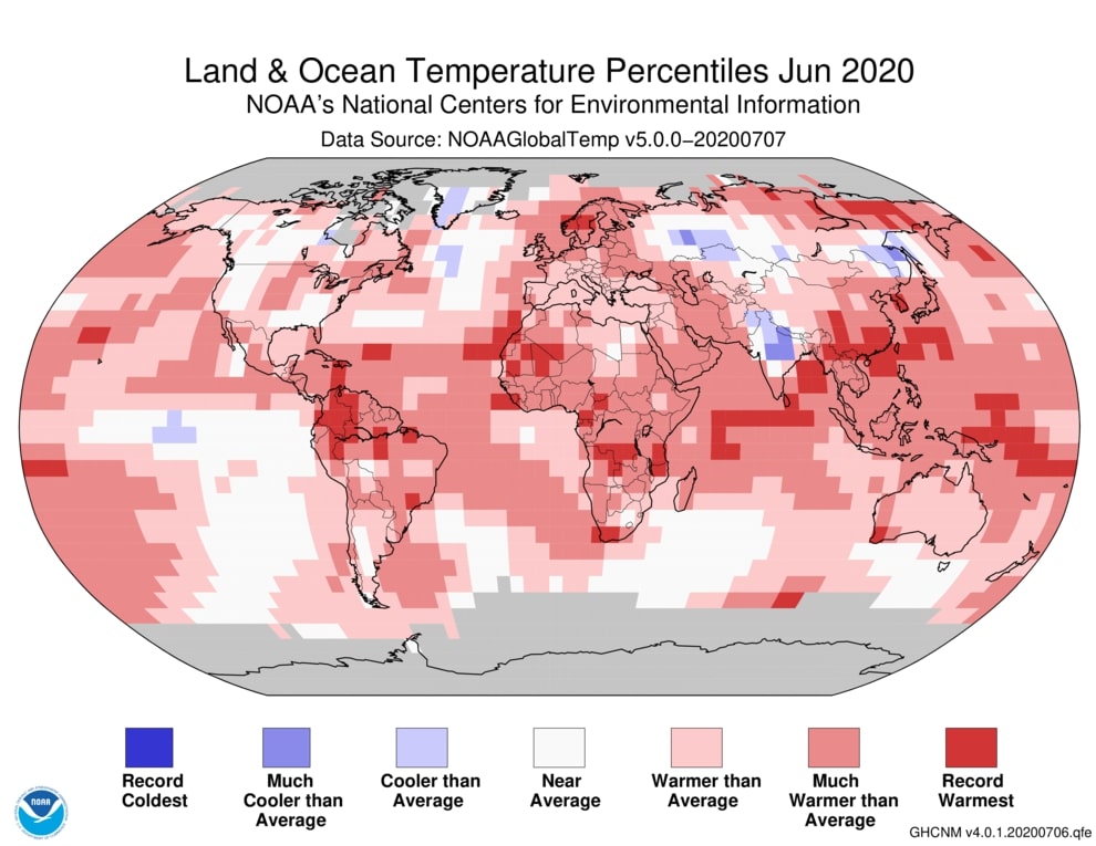 june 2020 temperature anomalies