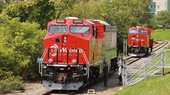 World’s First Battery-Powered Electric Freight Train Unveils in Pittsburgh