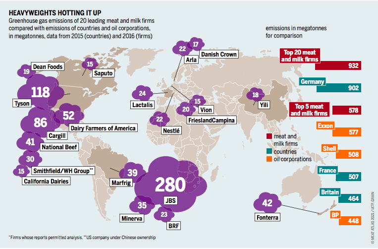 meat atlas, milk producers