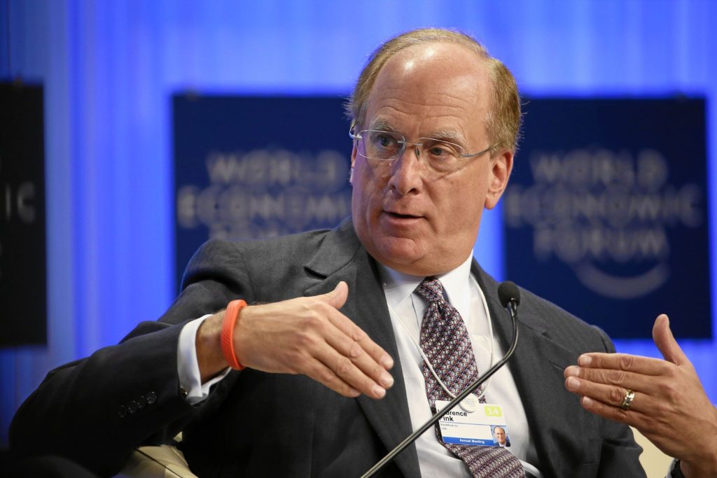 financial crisis, carbon bubble, larry fink