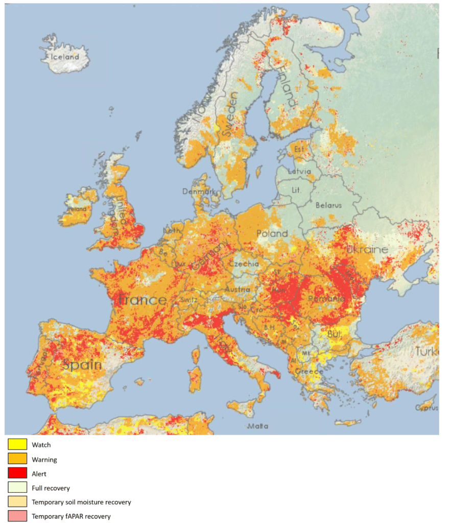 Nearly Half of Europe Under Drought Warning Conditions, Worst in 500 ...