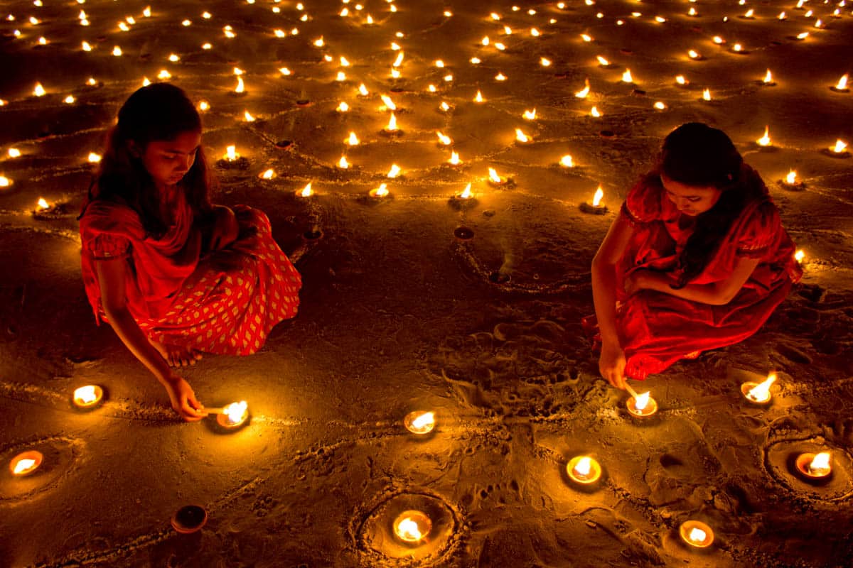 diwali. Widely observed among more than a billion people from a variety of faiths across India and its diaspora, the five days of Diwali are marked by prayer, feasts, fireworks, family gatherings, and charitable giving. Photo: Wikimedia Commons.