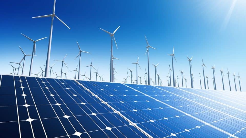 renewable energy; solar energy; solar panels; wind energy; wind turbines