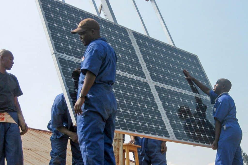 Renewable energy in Africa; solar panels; China's investments in Africa
