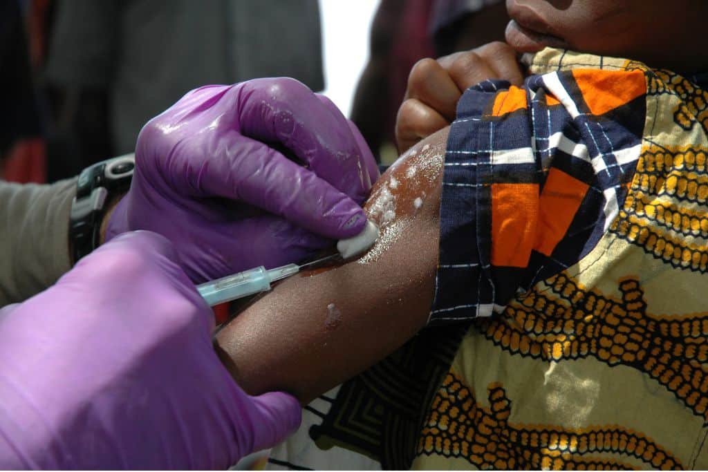 World Health Organization kicks off world's largest mass vaccination campaign against malaria in Cameroon, Central Africa
