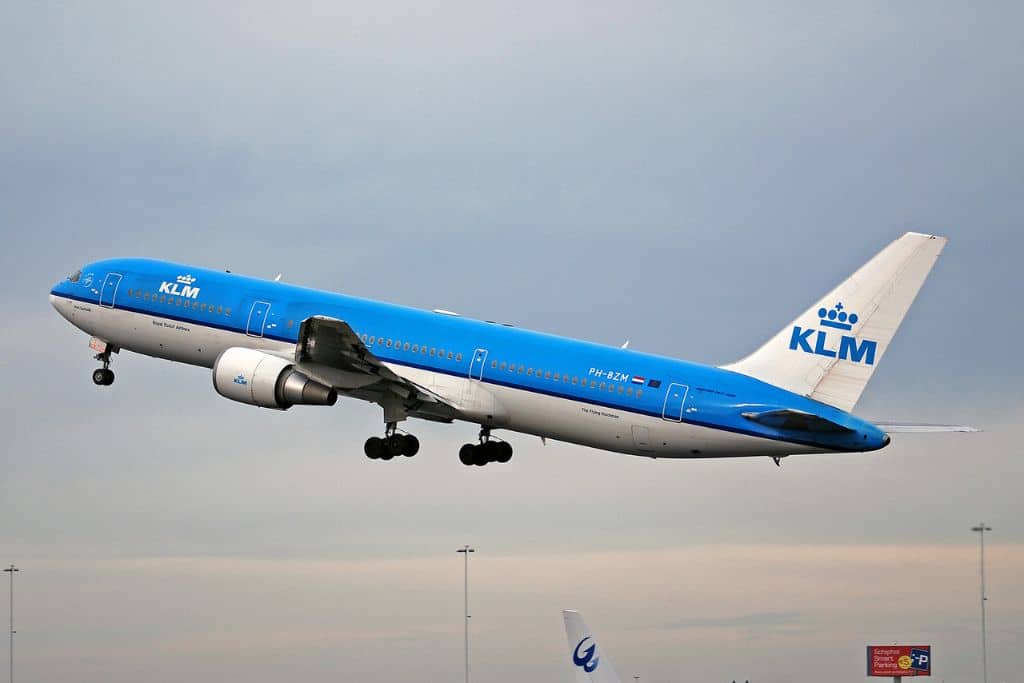 KLM airline plane