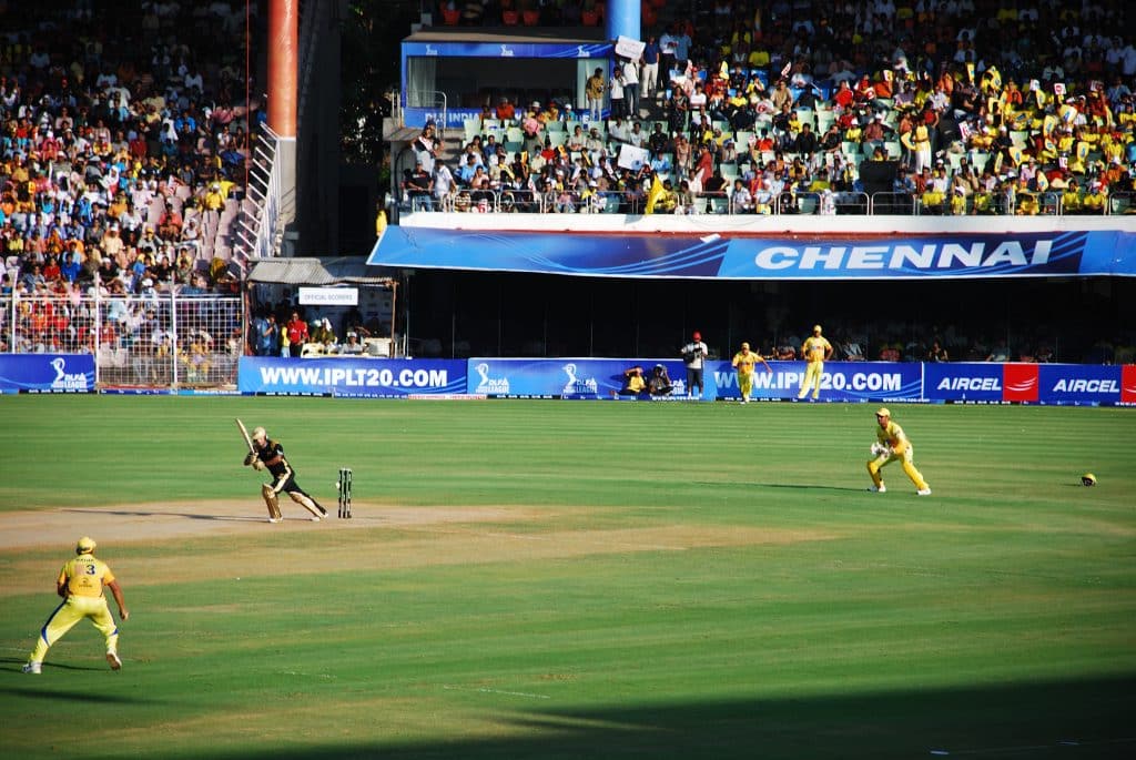 a match between Chennai SuperKings and Kolkata Knightriders during the DLF IPL T20 tournament