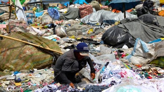 Waste picker in Patayas, Manila, Philippines.