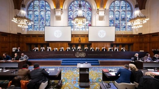 Public hearings at the Peace Palace on the request for an advisory opinion on the Obligations of States in respect of Climate Change.