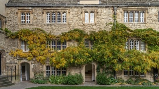 Ocford University building.