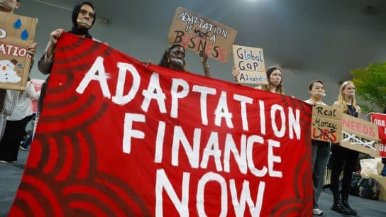 Action Adaptation Finance Now demonstration at COP30.