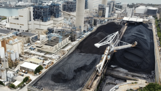 Coal at Lamma Island’s power station.