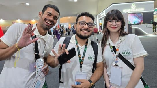 Young COP30 volunteers.