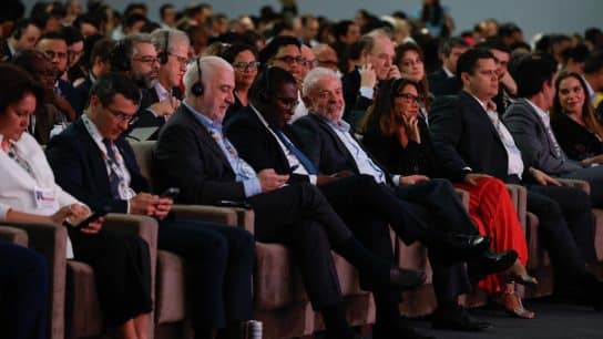 Luiz Inácio Lula da Silva, President of Brazil, and First Lady Janja Lula da Silva attend the Opening of the 30th Conference of the Parties to the United Nations Framework Convention on Climate Change (COP30) in the Brazilian Amazon.
