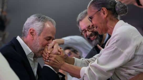 Marina Silva, Brazil's Minister of Environment and Climate Change, and André Corrêa do Lago, COP30 President, at the COP30 Closing Plenary.