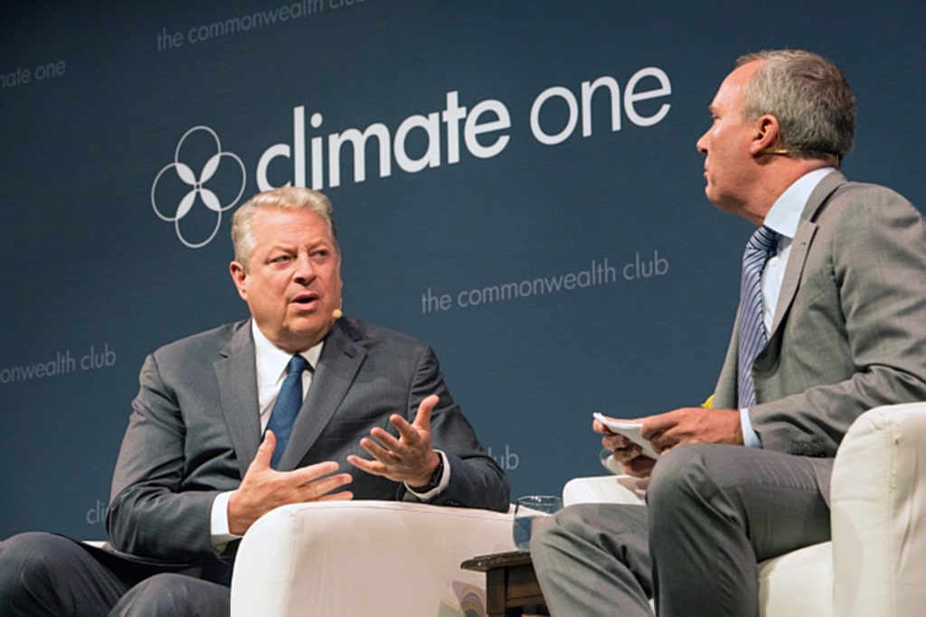  Former U.S. Vice President Al Gore sits down with Climate One's Greg Dalton to talk climate change.