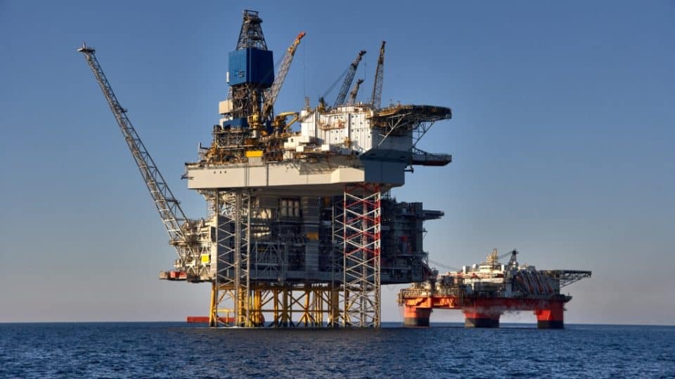 Offshore drilling in the Gulf of Mexico.