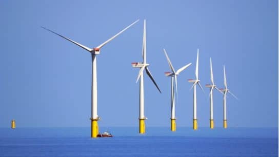 Offshore wind farm.