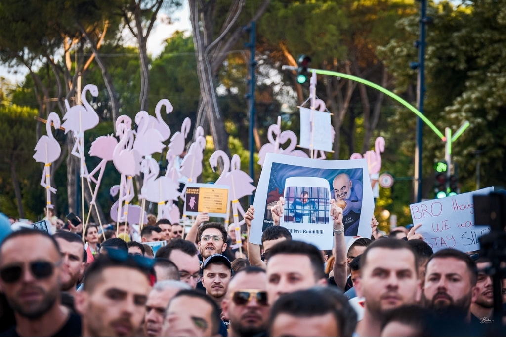 Protesters Call on Albanian Government to Halt Construction of Luxury Resort in Protected Wetlands