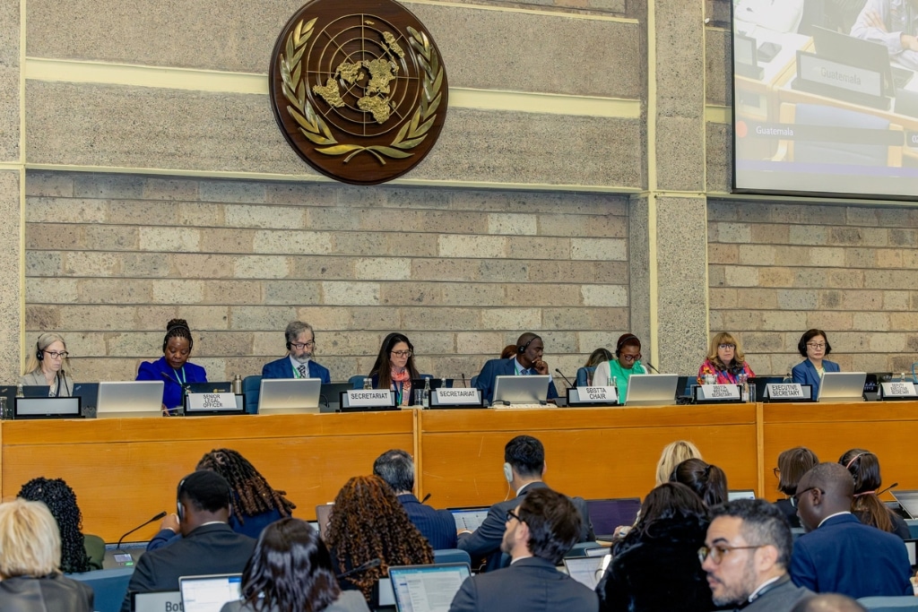 Opening plenary of the twenty-eighth meeting of the Subsidiary Body on Scientific, Technical and Technological Advice (SBSTTA-28) of the Convention on Biological Diversity (CBD) taking place from July 27 to August 1, 2026, at the United Nations Environment Programme (UNEP) Headquarters in Nairobi, Kenya.