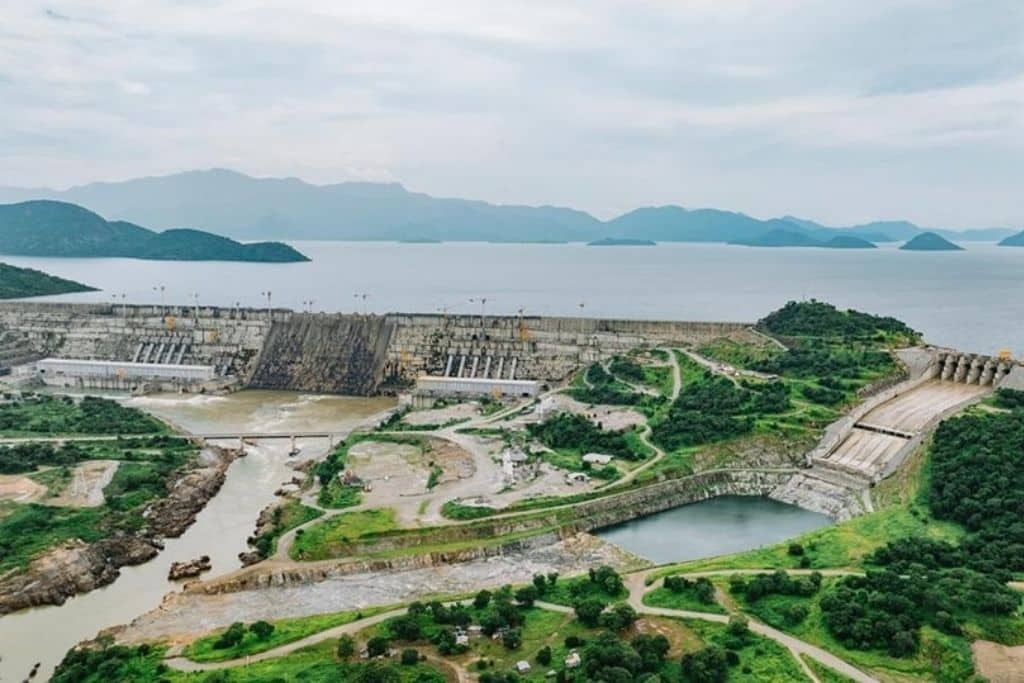 Grand Ethiopian Renaissance Dam in August 2024.