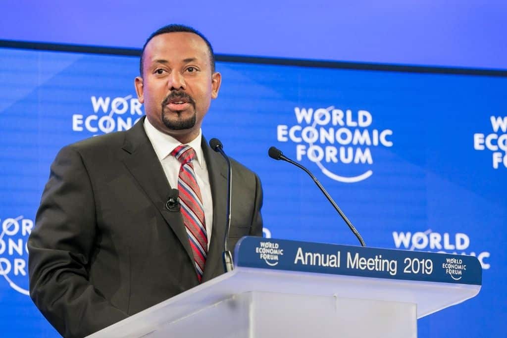 Abiy Ahmed, Prime Minister of Ethiopia, in 2019.